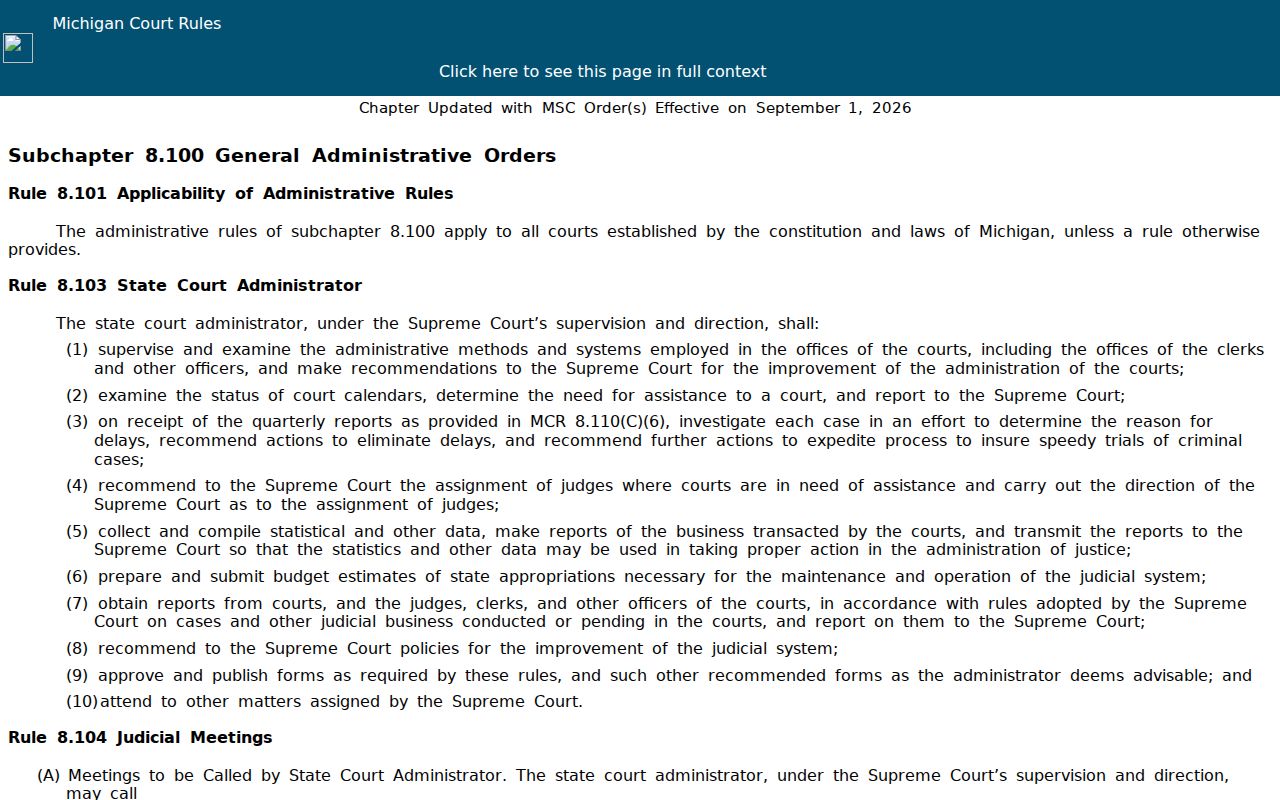 Crawford County city warrant records access: Michigan court rule on public case records