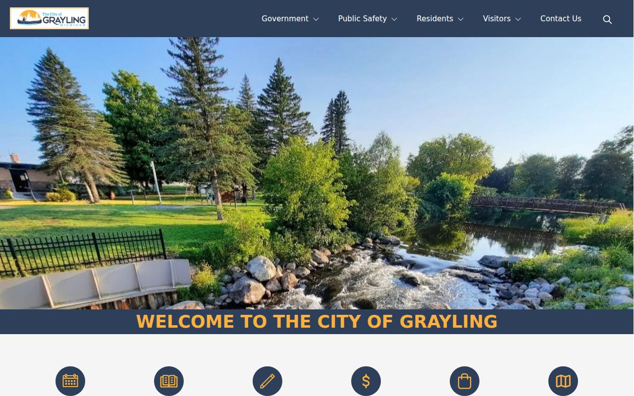 Grayling warrant records: Grayling City Hall municipal offices and city contact page